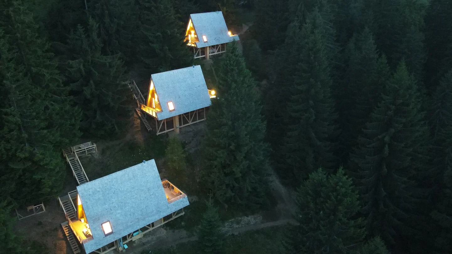 cabane a-frame transilvania