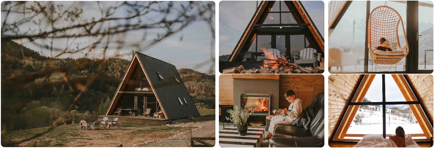 cabane a-frame in apuseni