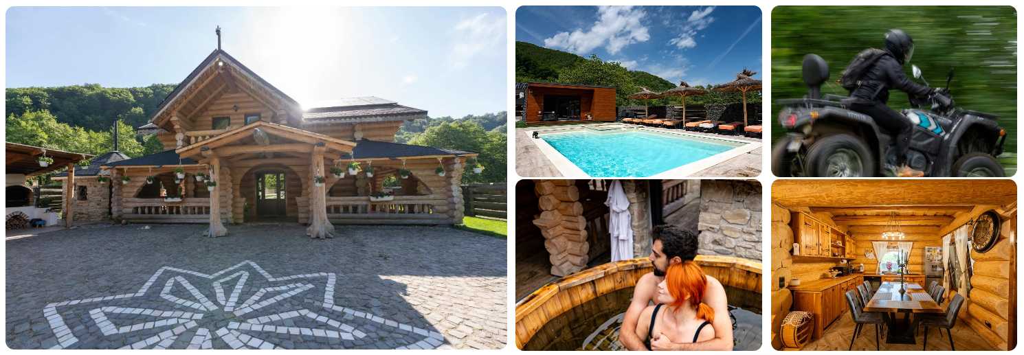 top cabane cu piscina