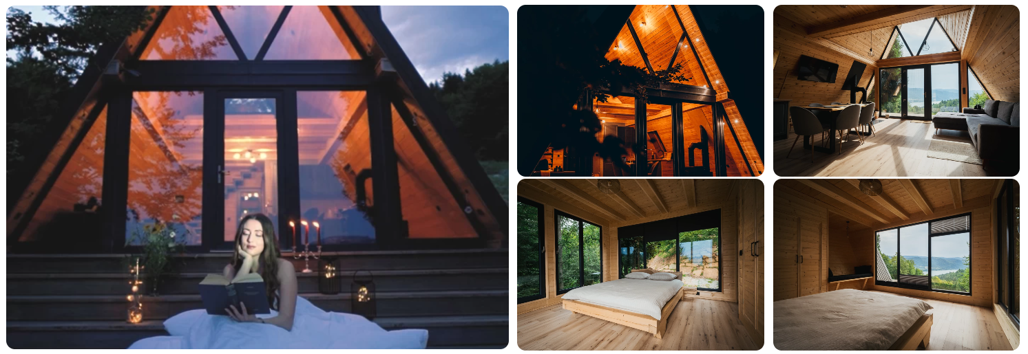 top cabane A frame romania