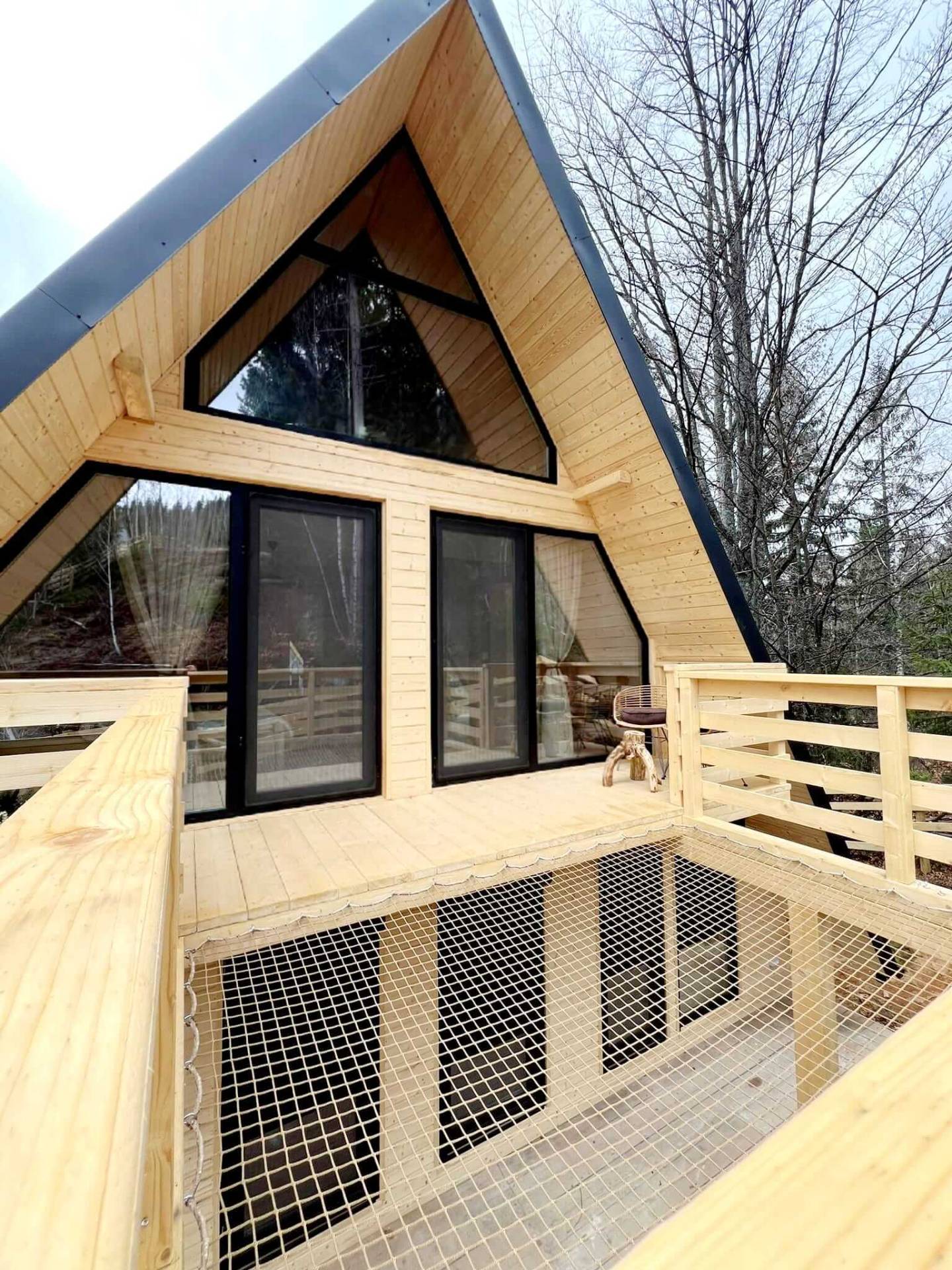 black roof chalet apuseni